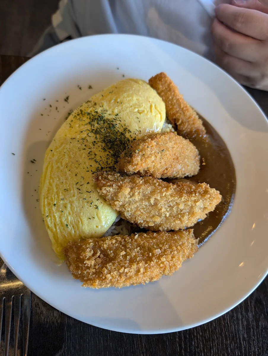 Chickenless Katsu Curry Omurice 脆炸純素雞扒咖喱奄列飯, Bo Tree Plant-Based Cuisine